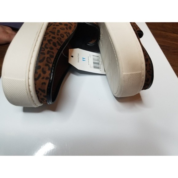 Time and True Twin Gore Mule Shoe Leopard Print Size 11 - Picture 5 of 12